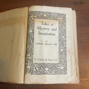 Vintage Book "Tales of Mystery and Imagination" by Edgar Allan Poe